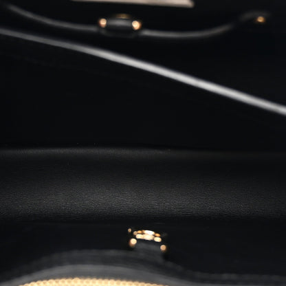 Taurillon Capucines MM Black Blue White