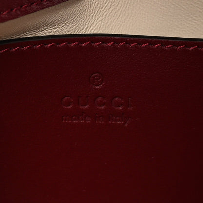 Calfskin Matelasse Small GG Marmont Shoulder Bag  Rosso Ancora