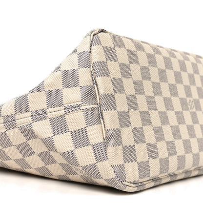 Damier Azur Neo Neverfull MM Rose Ballerine