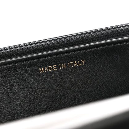 Lambskin Quilted Boy Wallet On Chain WOC Black