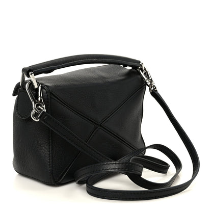 Calfskin Mini Puzzle Bag Black