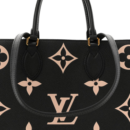 Empreinte Monogram Giant Onthego MM Black Beige
