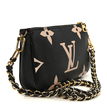 Empreinte Monogram Giant Multi Pochette Accessories Mini Pochette Black Beige