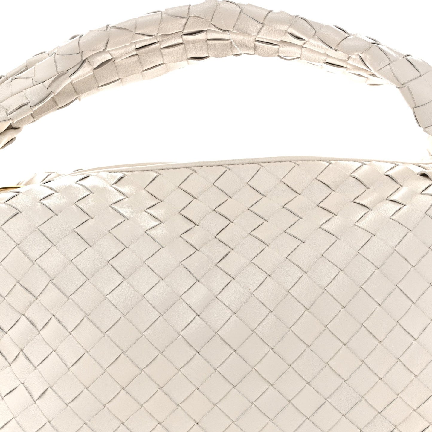 Nappa Intrecciato Small Jodie Hobo White