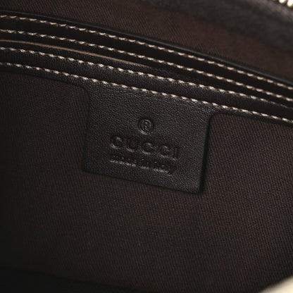 GG Supreme Monogram Belt Bag Dark Brown