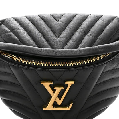 Calfskin Quilted New Wave Bumbag Black