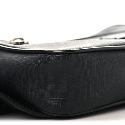 Soft GG Supreme Monogram Web Belt Bag Black Grey