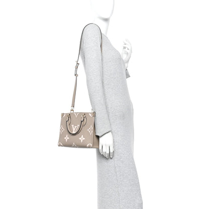 Empreinte Monogram Giant Onthego PM Tourterelle Creme