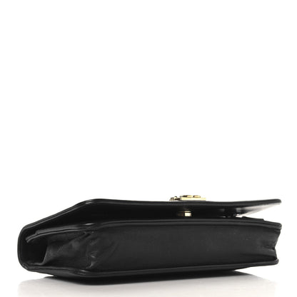 Lambskin Chevron Boy Wallet On Chain WOC Black