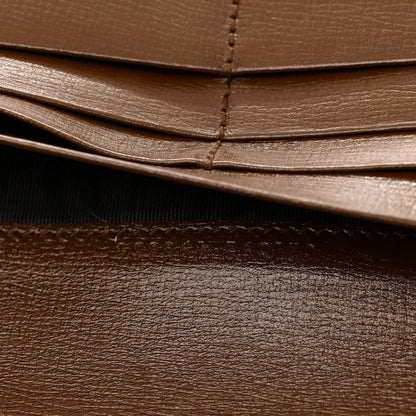 GG Supreme Monogram Azalea Calfskin Horsebit 1955 Wallet On Chain Beige Ebony Brown Sugar