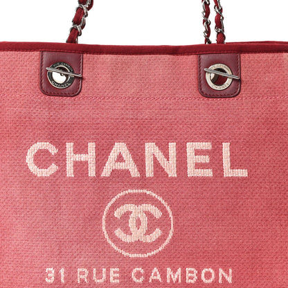 Canvas Small Deauville Tote Red