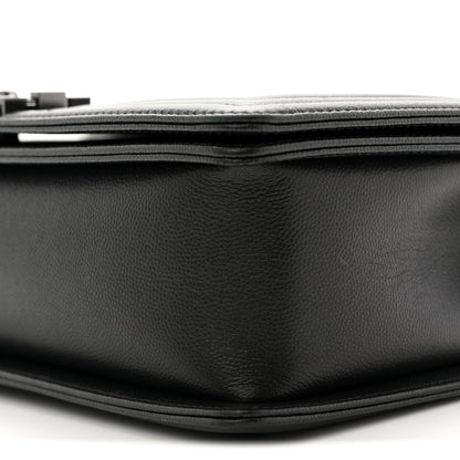 Caviar Quilted New Medium Boy Flap So Black