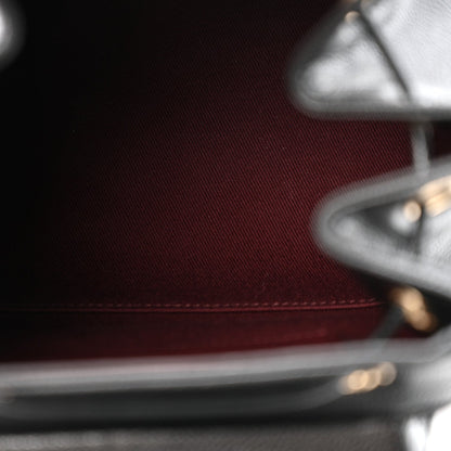 Caviar Quilted Mini Business Affinity Backpack Black
