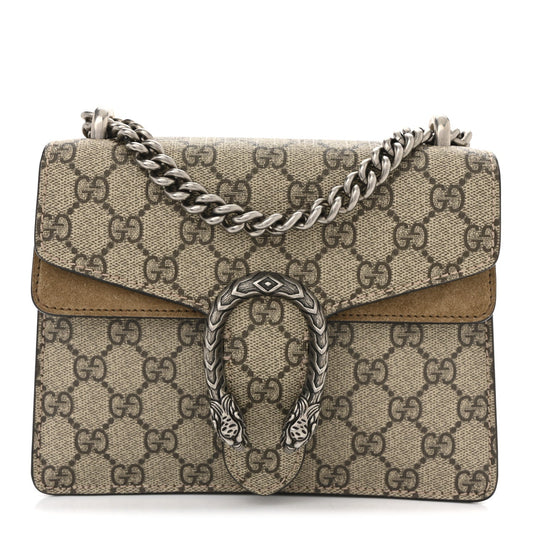GG Supreme Monogram Mini Dionysus Shoulder Bag Taupe