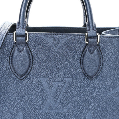 Metallic Empreinte Monogram Giant Onthego PM Navy Nacre