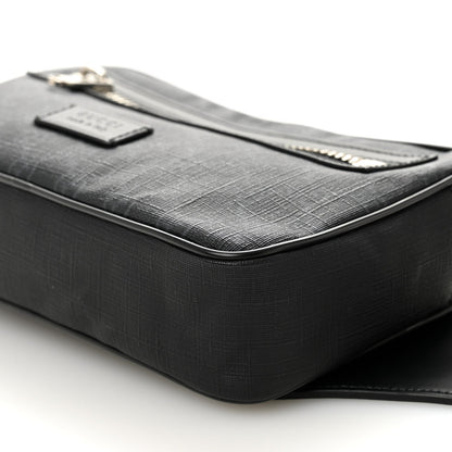 Soft GG Supreme Monogram Web Belt Bag Black Grey
