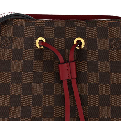 Damier Ebene Neonoe MM Cherry Berry
