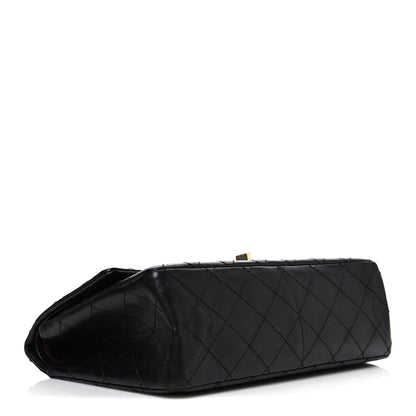 Aged Calfskin Quilted 2.55 Reissue 226 Flap Black