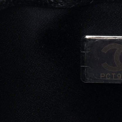 Metallic Caviar Quilted Mini Chanel 25 Handbag Dark Blue