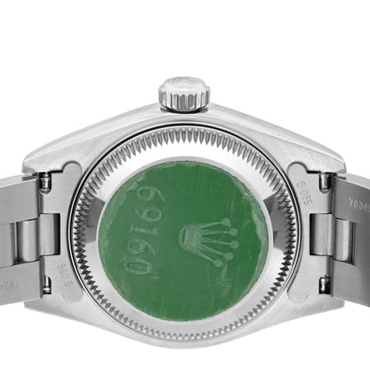 Stainless Steel 26mm Oyster Perpetual Date Watch Blue Roman 69160