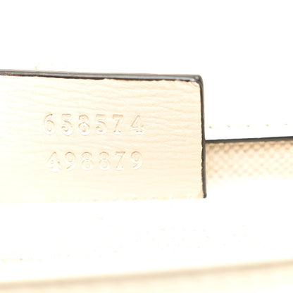 GG Supreme Monogram Web Mini Horsebit 1955 Shoulder Bag Beige Mystic White