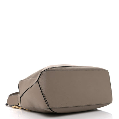 Grained Calfskin Small Puzzle Bag Sand