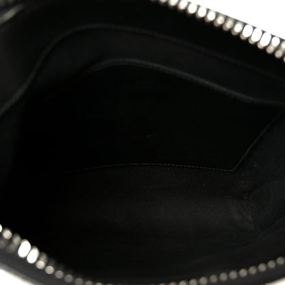 GG Supreme Monogram Web Small Flat Messenger Bag Black Grey